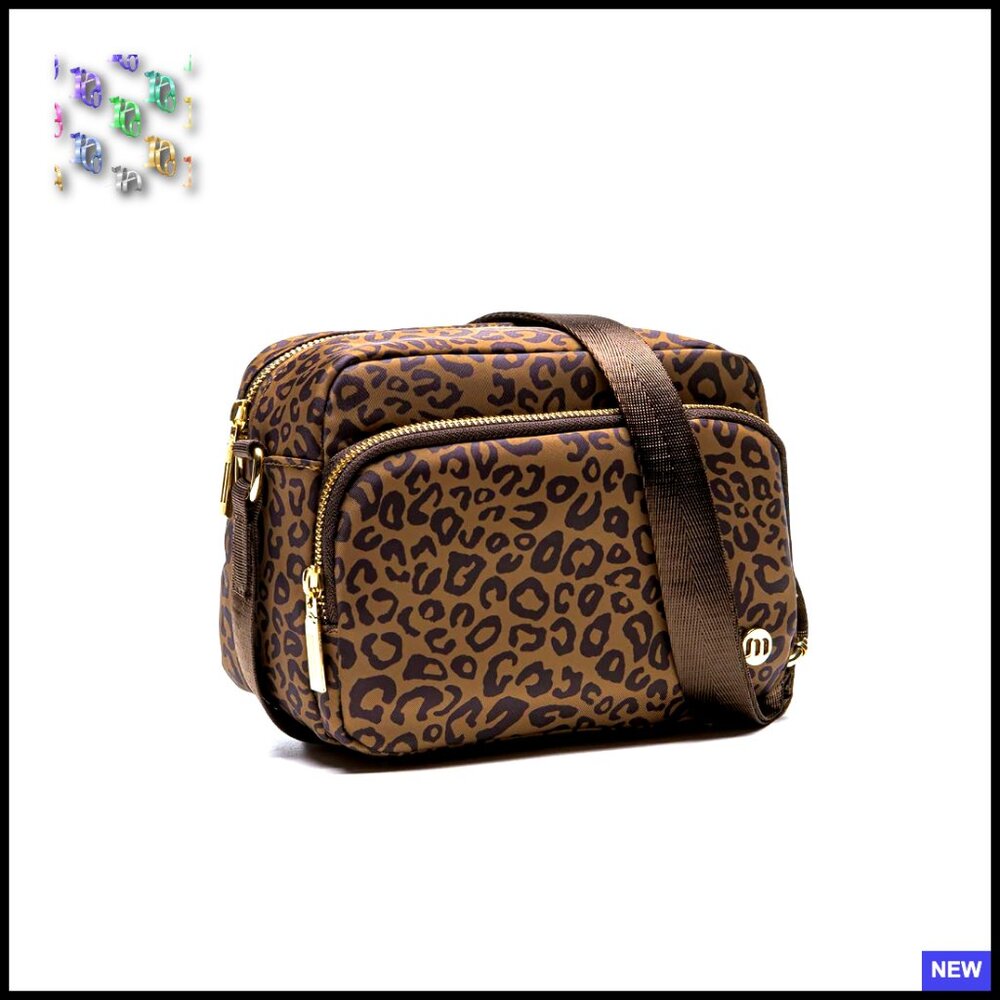 Mini Crossbody Bag Water Resistant Nylon Casual Travel Purse Adjustable Strap